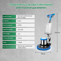 HKM-110035 KJ522 Hand-Pushed Industrial Floor Scrubber for Effective Hotel and Workshop Cleaning