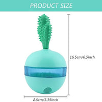 HKM-1101117 Interactive Treat Dispensing Dog Toy - Food Puzzle Ball for Medium to Large Dogs, Durable Rubber Chew Toy