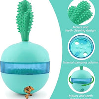 HKM-1101117 Interactive Treat Dispensing Dog Toy - Food Puzzle Ball for Medium to Large Dogs, Durable Rubber Chew Toy