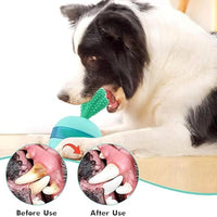 HKM-1101117 Interactive Treat Dispensing Dog Toy - Food Puzzle Ball for Medium to Large Dogs, Durable Rubber Chew Toy