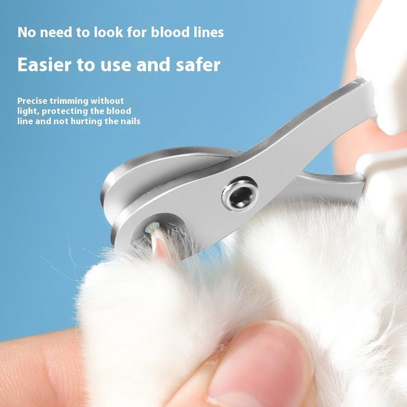 HKM-1101629 Fashionable Pet Nail Clippers for Cats - Durable Plastic and Stainless Steel, Available in Four Colors