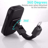 HKM-110163 Waterproof Bicycle Phone Holder for 4.7 to 6.3 Inch Smartphones with Touchscreen Access
