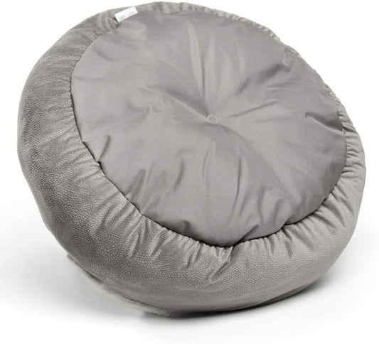 HKM-1101885 Classic Suede and Plush Pet Cover Quilt for Deep Sleep Bed - 60x60x18cm