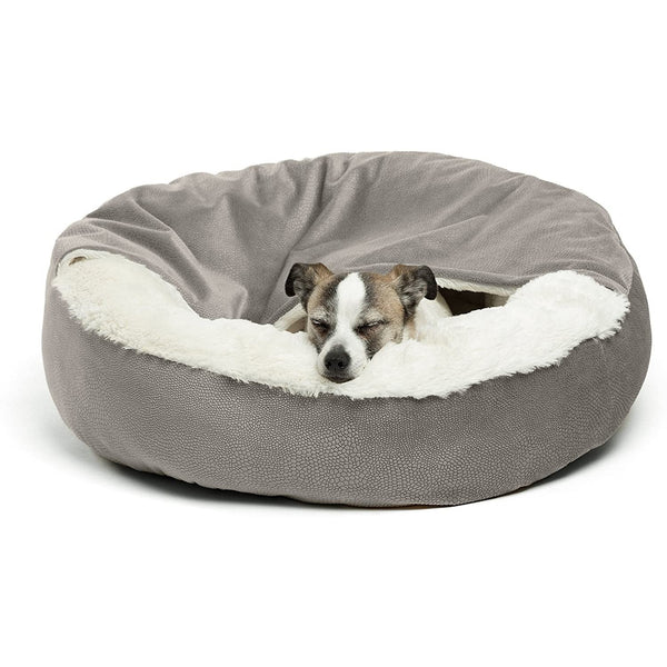 HKM-1101885 Classic Suede and Plush Pet Cover Quilt for Deep Sleep Bed - 60x60x18cm