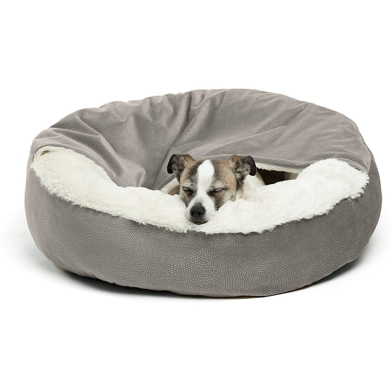 HKM-1101885 Classic Suede and Plush Pet Cover Quilt for Deep Sleep Bed - 60x60x18cm