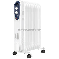 HKM-110227 Efficient Portable Oil Filled Radiator Heater with Adjustable Thermostat and Safety Features