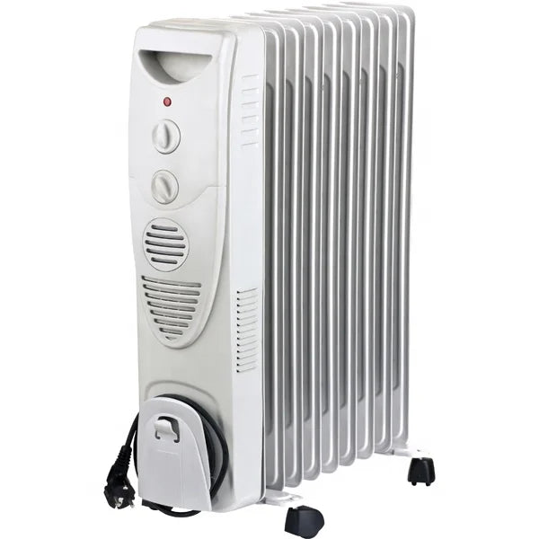 HKM-110227 Efficient Portable Oil Filled Radiator Heater with Adjustable Thermostat and Safety Features