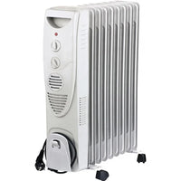 HKM-110227 Efficient Portable Oil Filled Radiator Heater with Adjustable Thermostat and Safety Features