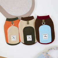 HKM-1102397 Cozy Unisex Dog Apparel for Fall and Winter in Brown, Beige, and Orange