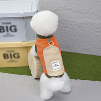 HKM-1102397 Cozy Unisex Dog Apparel for Fall and Winter in Brown, Beige, and Orange