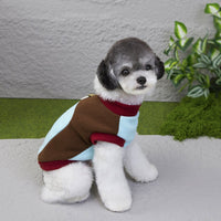 HKM-1102397 Cozy Unisex Dog Apparel for Fall and Winter in Brown, Beige, and Orange