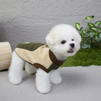 HKM-1102397 Cozy Unisex Dog Apparel for Fall and Winter in Brown, Beige, and Orange