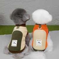 HKM-1102397 Cozy Unisex Dog Apparel for Fall and Winter in Brown, Beige, and Orange