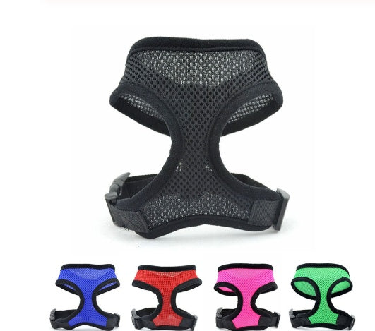 HKM-1102909 Padded Vest for Small Dogs and Cats - Adjustable Nylon Suit with Stainless Steel Accessories