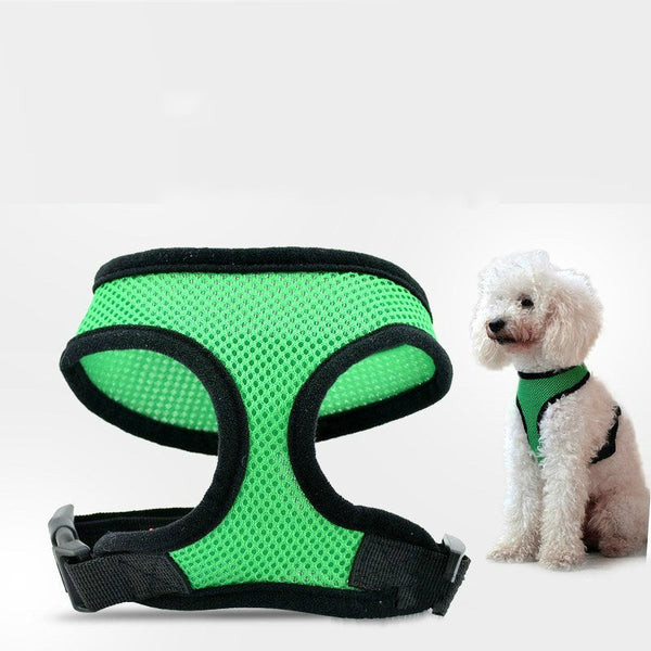 HKM-1102909 Padded Vest for Small Dogs and Cats - Adjustable Nylon Suit with Stainless Steel Accessories