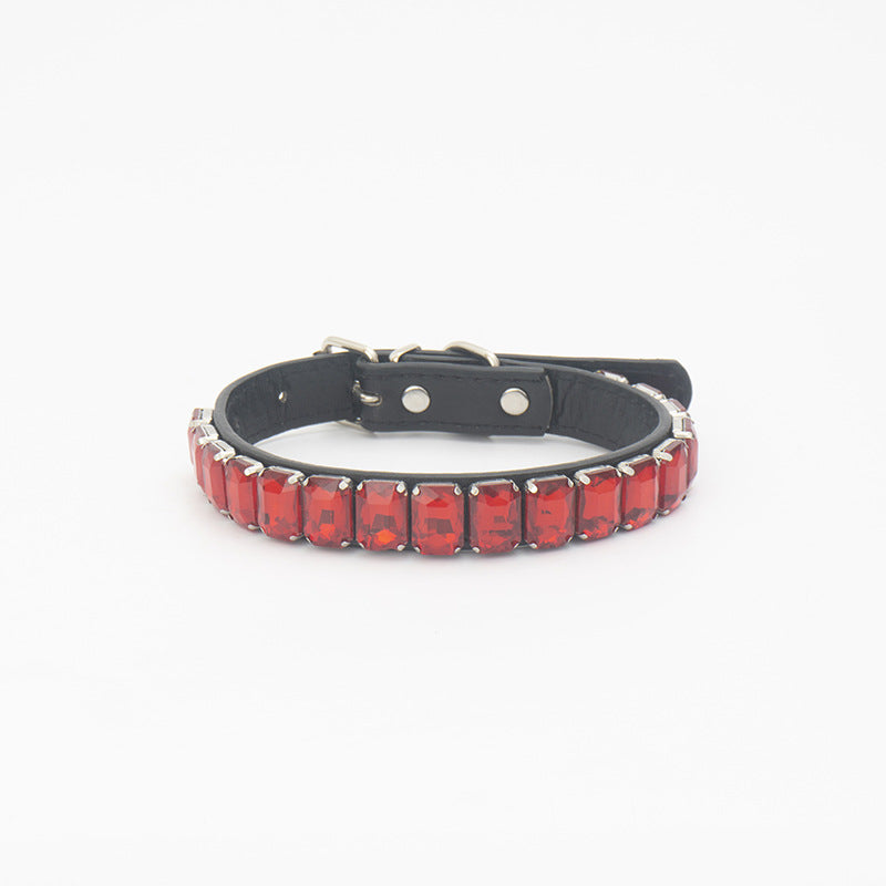HKM-1105597 Stylish PU Pet Collar in Various Colors and Sizes for Dogs and Cats