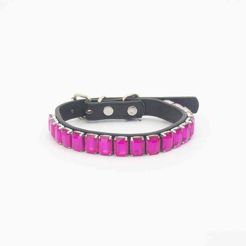 HKM-1105597 Stylish PU Pet Collar in Various Colors and Sizes for Dogs and Cats