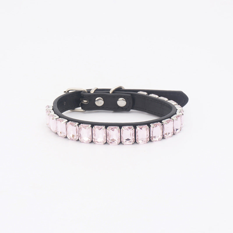 HKM-1105597 Stylish PU Pet Collar in Various Colors and Sizes for Dogs and Cats