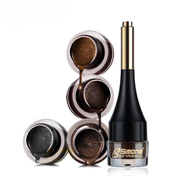 HKM-110675 Three-Dimensional Air Cushion Eyebrow Cream in Multicolor - Light Brown, Grey Black, Coffee, Brown Shades