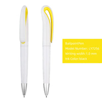 HKM-110739 Custom Plastic Ballpoint Pen with Logo, Twist Action, 1.0mm Black Ink, Lightweight Design