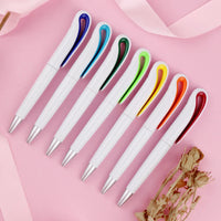 HKM-110739 Custom Plastic Ballpoint Pen with Logo, Twist Action, 1.0mm Black Ink, Lightweight Design