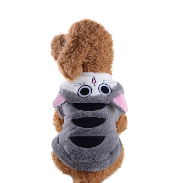 HKM-1108669 Coral Velvet Dog Clothes - Soft Coral Fleece Apparel for Small to Medium Breeds
