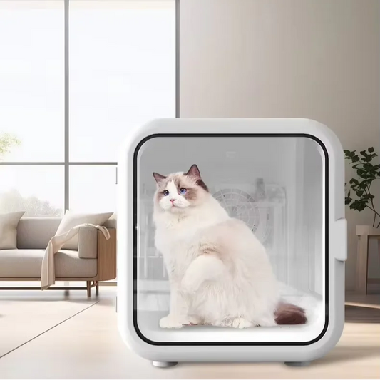 HKM-110867 Eco-Friendly 62L Automatic Pet Hair Dryer Box with Temperature Control for Dogs and Cats, Ultra Quiet, Indoor/Outdoor Use
