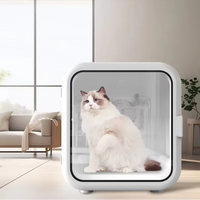 HKM-110867 Eco-Friendly 62L Automatic Pet Hair Dryer Box with Temperature Control for Dogs and Cats, Ultra Quiet, Indoor/Outdoor Use