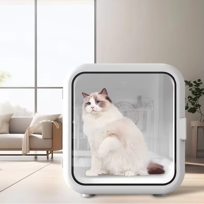 HKM-110867 Eco-Friendly 62L Automatic Pet Hair Dryer Box with Temperature Control for Dogs and Cats, Ultra Quiet, Indoor/Outdoor Use