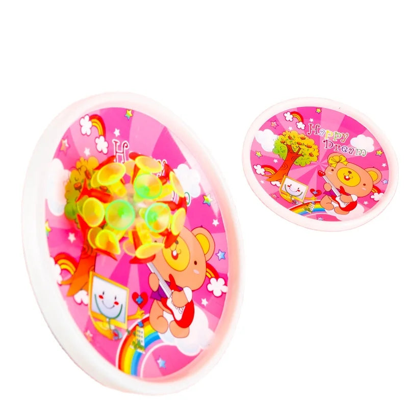 HKM-110867 Glowing Suction Cup Ball Set for Outdoor Sports – Sticky Throwing & Catching Toy for All Ages