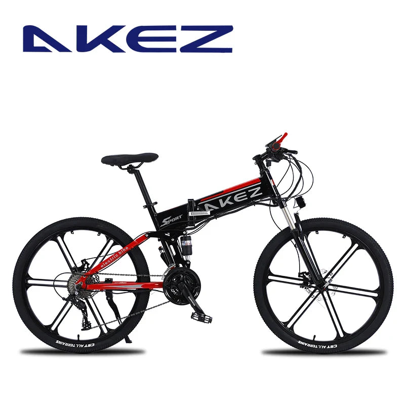 HKM-110931 26" Foldable Electric Mountain Bike with 36V 350W Motor and Lightweight Alloy Frame