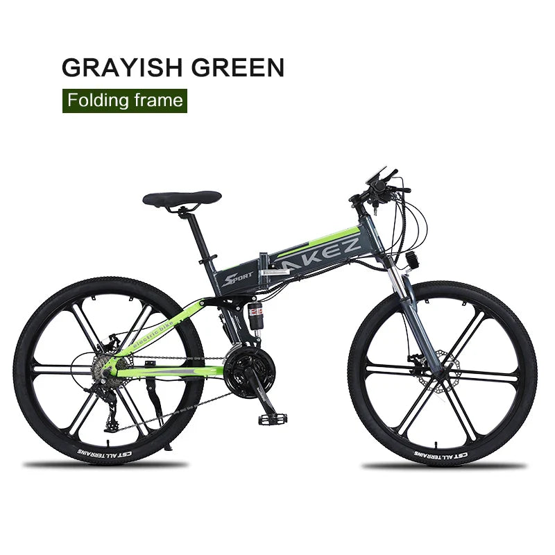 HKM-110931 26" Foldable Electric Mountain Bike with 36V 350W Motor and Lightweight Alloy Frame