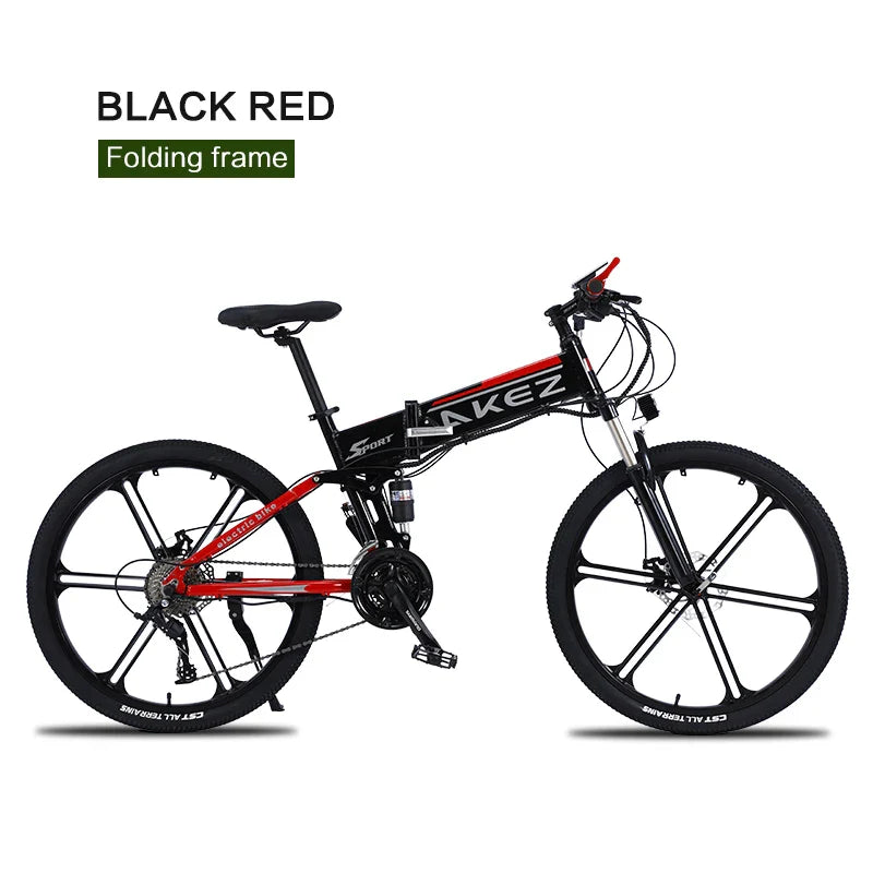 HKM-110931 26" Foldable Electric Mountain Bike with 36V 350W Motor and Lightweight Alloy Frame