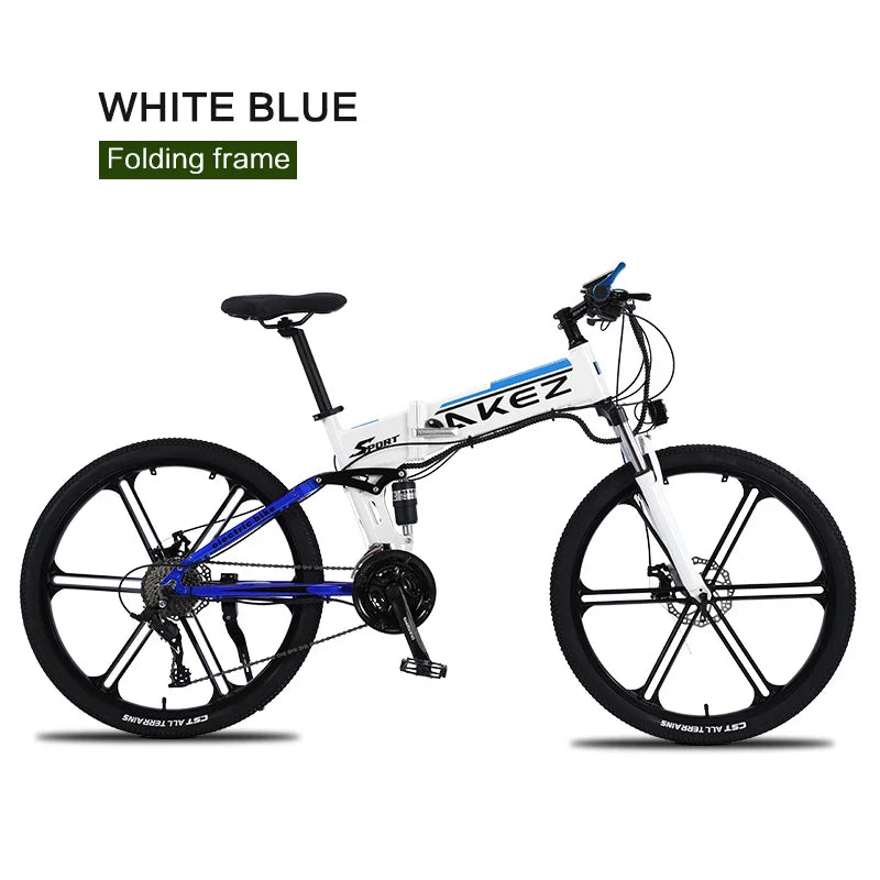 HKM-110931 26" Foldable Electric Mountain Bike with 36V 350W Motor and Lightweight Alloy Frame
