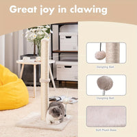 HKM-1109565 Sisal Cat Scratch Post and Climbing Frame - Available in Beige and Blue, Multiple Sizes