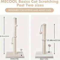 HKM-1109565 Sisal Cat Scratch Post and Climbing Frame - Available in Beige and Blue, Multiple Sizes