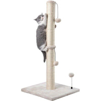 HKM-1109565 Sisal Cat Scratch Post and Climbing Frame - Available in Beige and Blue, Multiple Sizes