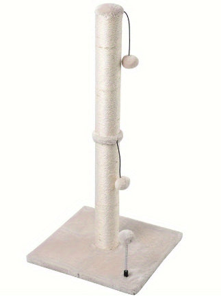 HKM-1109565 Sisal Cat Scratch Post and Climbing Frame - Available in Beige and Blue, Multiple Sizes