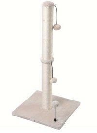 HKM-1109565 Sisal Cat Scratch Post and Climbing Frame - Available in Beige and Blue, Multiple Sizes