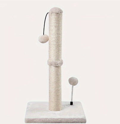 HKM-1109565 Sisal Cat Scratch Post and Climbing Frame - Available in Beige and Blue, Multiple Sizes