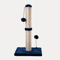 HKM-1109565 Sisal Cat Scratch Post and Climbing Frame - Available in Beige and Blue, Multiple Sizes