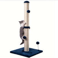 HKM-1109565 Sisal Cat Scratch Post and Climbing Frame - Available in Beige and Blue, Multiple Sizes