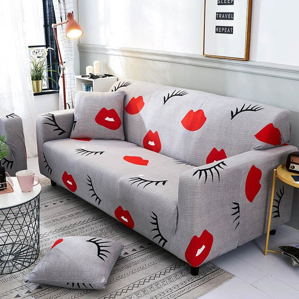 HKM-110995 Elastic Slipcover for 3-Seat Sofa - Polyester Blend, Fits 190-230cm