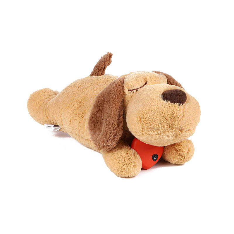 HKM-1110205 Heartbeat Plush Puppy Training Toy for Anxiety Relief and Chewing