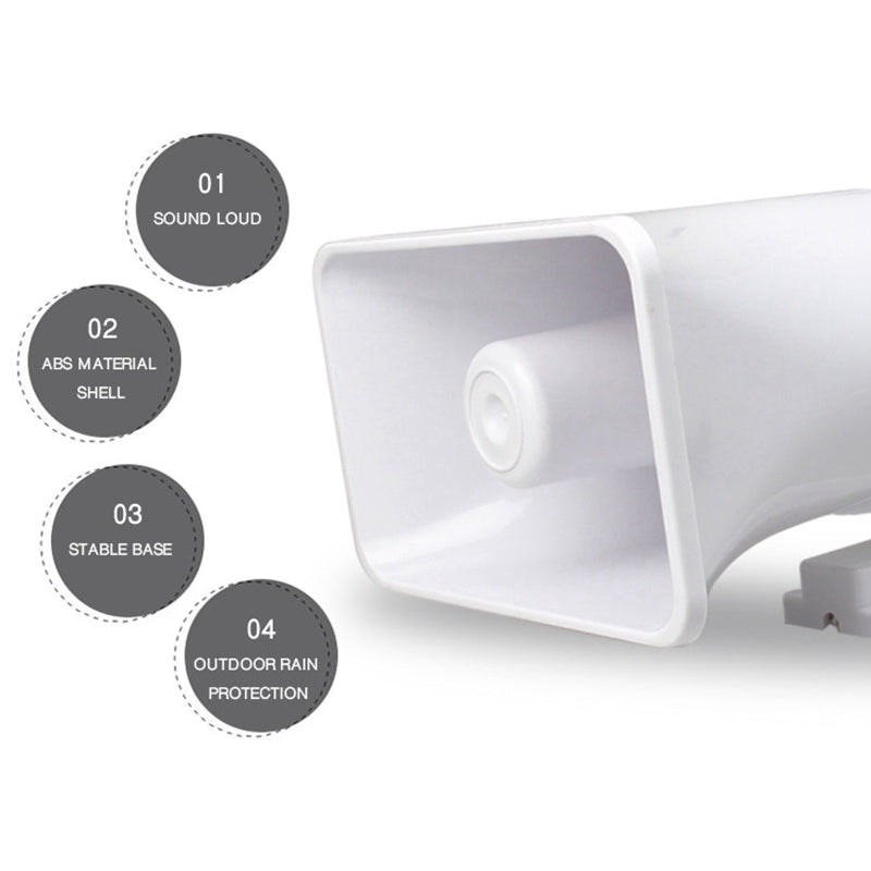 HKM-111123 150dB High-Power Siren Alarm Horn - Loud Emergency Signal Device for Security and Safety