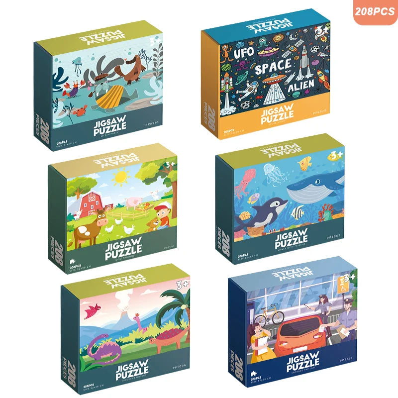 HKM-111187 280-Piece Paper Jigsaw Puzzle for Kids and Adults - Educational DIY Toy, Cartoon Style, Suitable for Ages 3 & Up