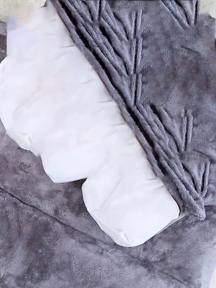 HKM-1113405 Plush Quilted Dog Bed in Four Sizes: Short Plush & Cotton Construction