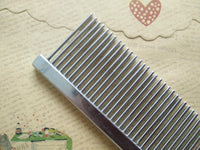 HKM-1114941 Stainless Steel Pet Grooming Comb - 19cm Long with Rounded Bar for Dogs