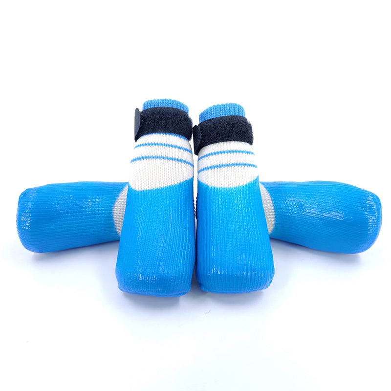 HKM-1115965 Fashion Minimalist Dog Socks Soft Soled Waterproof Scratch Proof Footwear - Anti-Slip Design