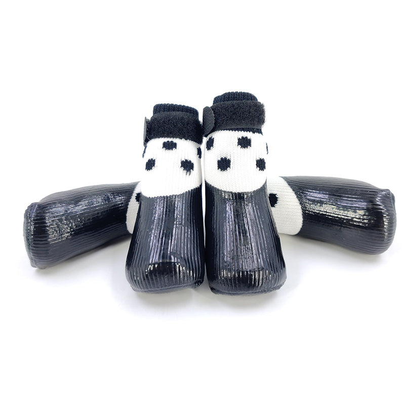 HKM-1115965 Fashion Minimalist Dog Socks Soft Soled Waterproof Scratch Proof Footwear - Anti-Slip Design
